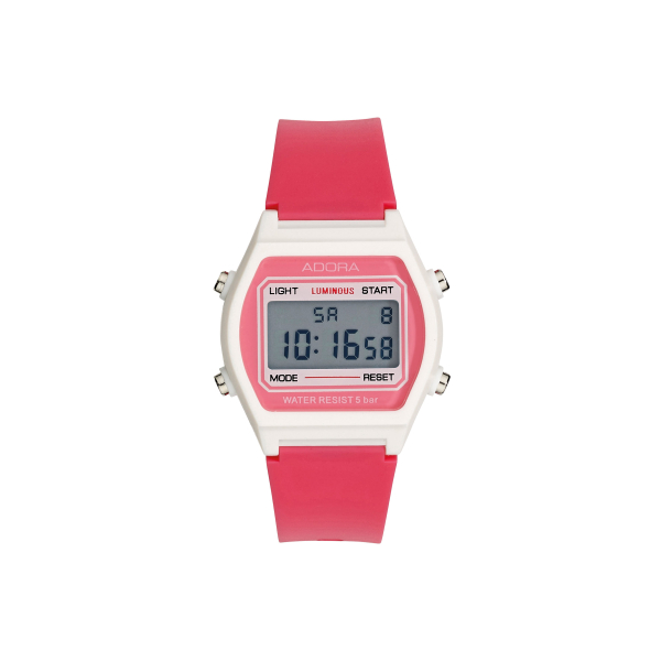 Adora AL3540 Kinder Digitaluhr mit Kunststoffgehäuse, 5 Bar wasserdicht, Alarm und Stoppfunktion