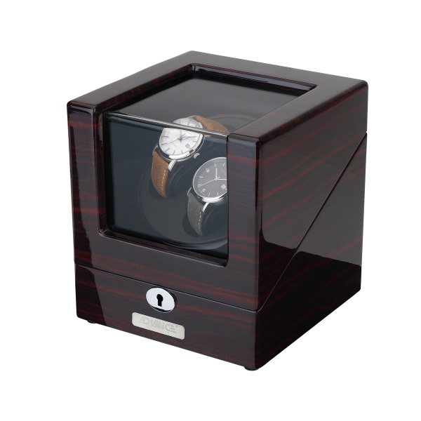 Adora 531-B-86-E Advance watch winder  Uhrenbeweger für 2 Uhren Ebenholz-Optik