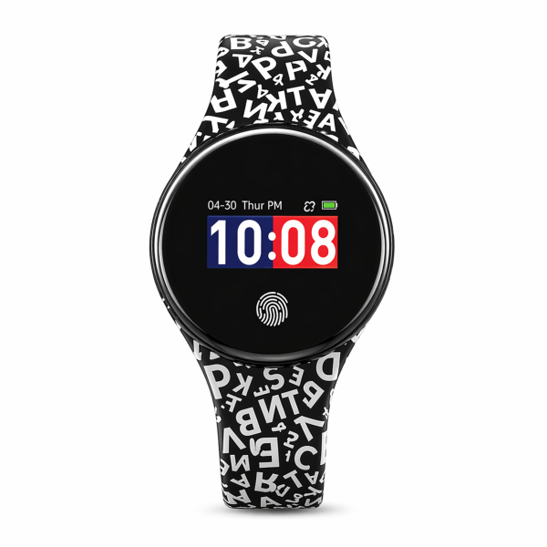 Atlanta by Paragon FitBand 9722/7 9722/17 Smartwatch Gesundheitsuhr schwarz-weiß oder pink-schwarz mit 2. Armband schwarz für Kinder oder Senioren