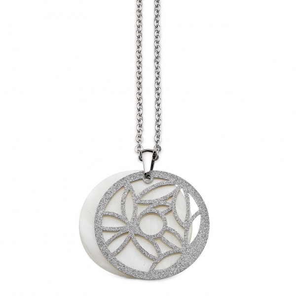 CEM 4-203124-001 ST-00043C Damen Halskette Collier mit Anhänger Edelstahl