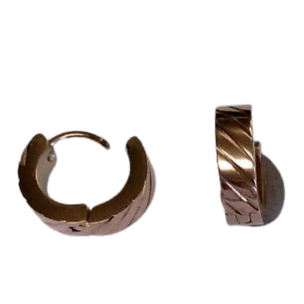 CEM ST8-105 4-202269-001 Damen Creolen Rose Edelstahl