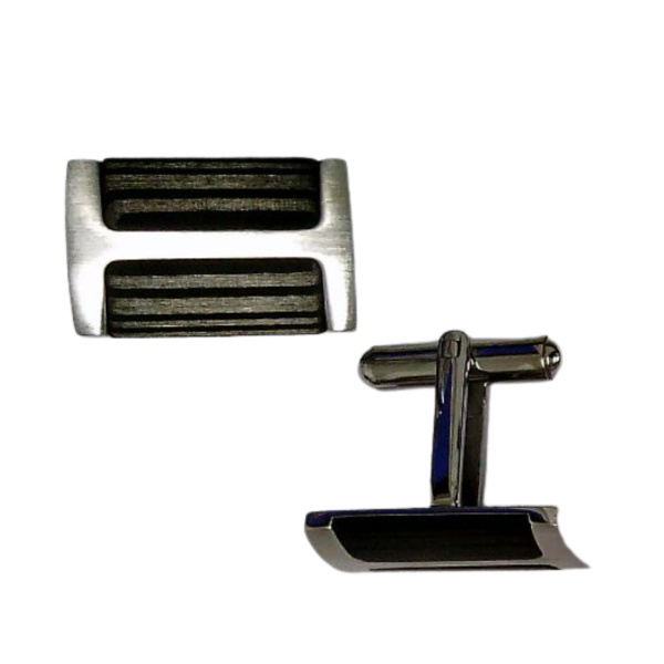 CEM ST9-113M 4-202871-001 Herren Edelstahl Manschettenknöpfe Carbon