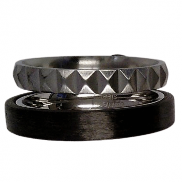 CEM ST9-141R/58 4-202913-001 Herren Ring Edelstahl Carbon Gr.58