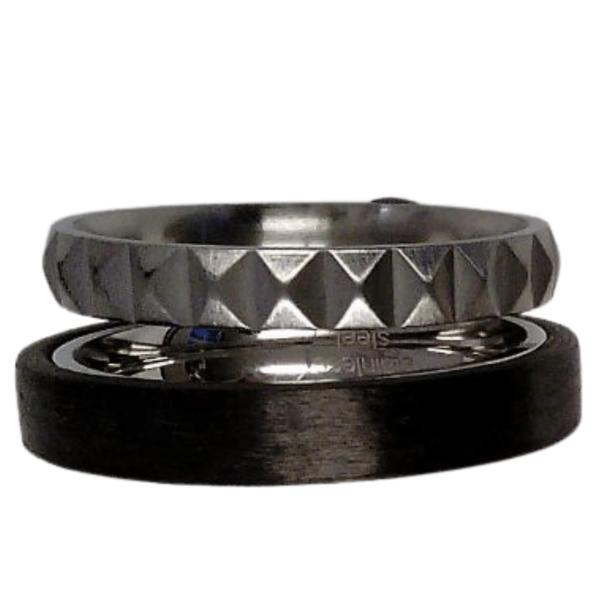 CEM ST9-141R/64 4-202913-001 Herren Ring Edelstahl Carbon Gr.64