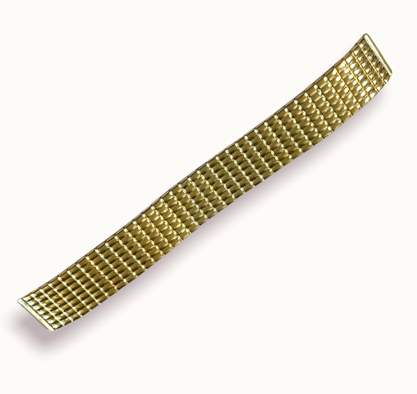 000106 Uhrenarmband Edelstahlband Zugarmband Gold