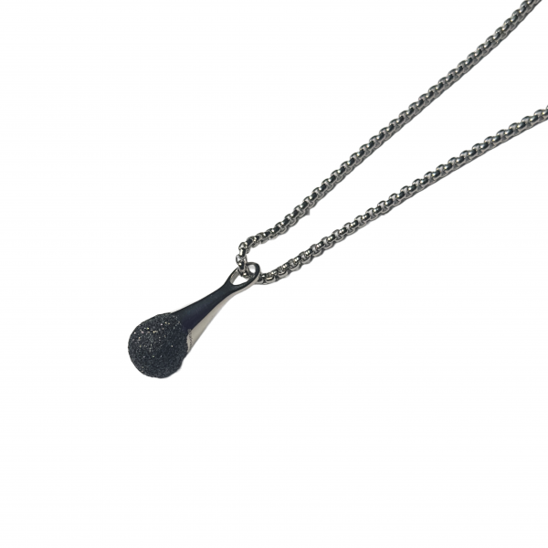 CEM ST8-136 4-202357-001 Damen Collier Edelstahl silber schwarz