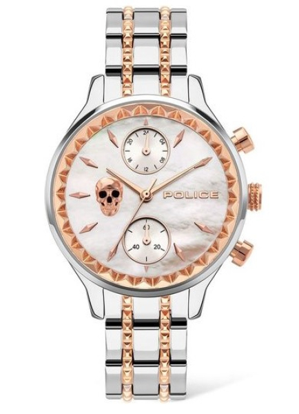 Police PL.16075BSTR/28M Uhr Armbanduhr Damen  Edelstahl silber rose