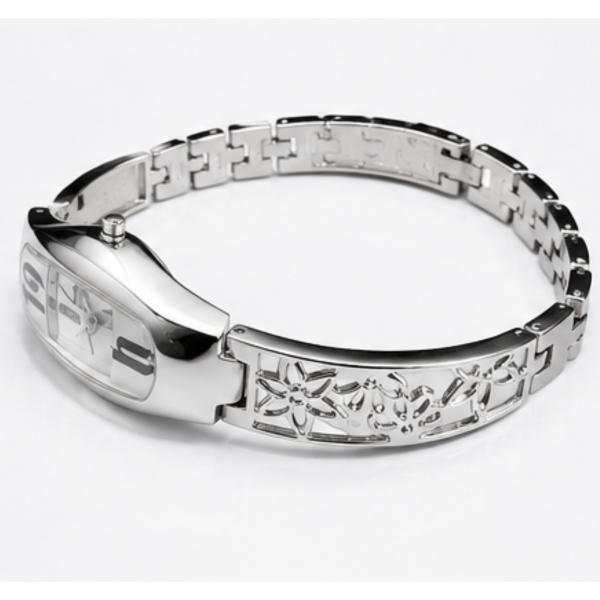 Q&Q by Citizen Damen Armbanduhr F167 204Y Edelstahl Quarz Strass Uhr elegant