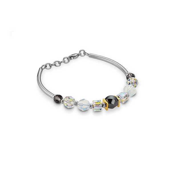CEM ST8-002 Edelstahl Armband Swarovski Kristalle 19+2cm