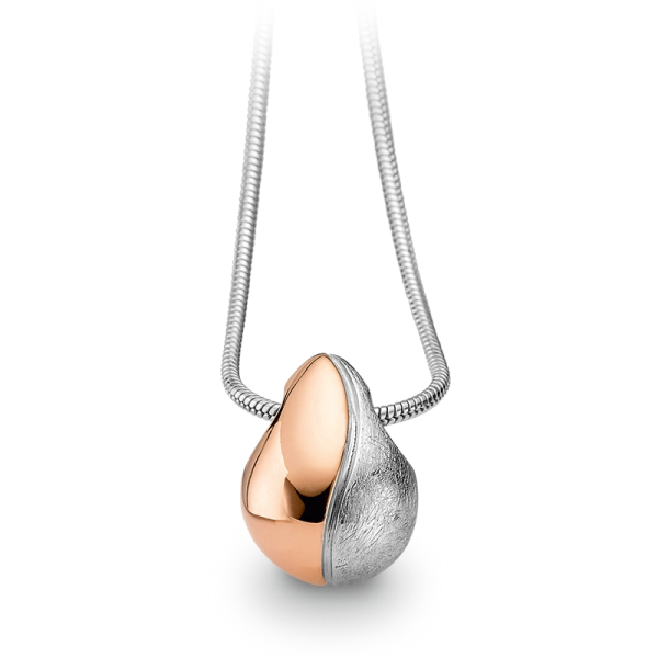 CEM ST8-067 Edelstahl Collier mit Behang Damen 45+5cm