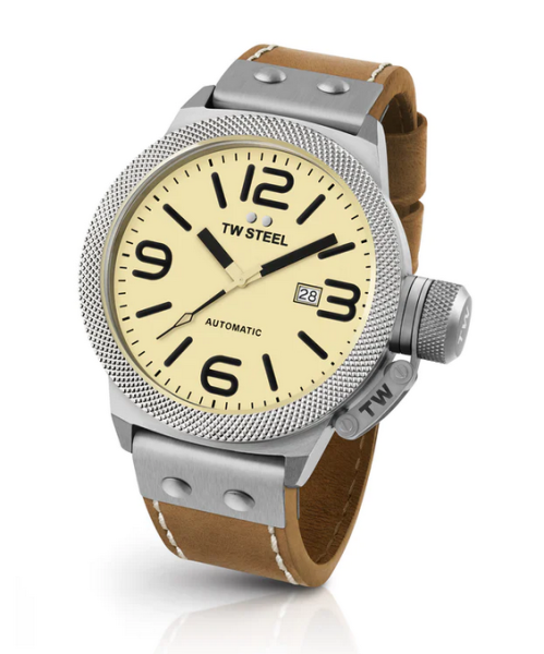TW-Steel CS15 Canteen Leather Automatik Herren Uhr