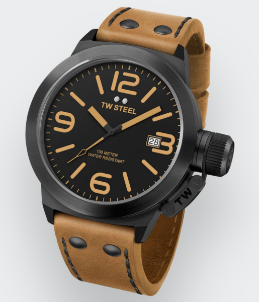 TW-Steel CS41 Canteen Leather Herren Uhr Quarz