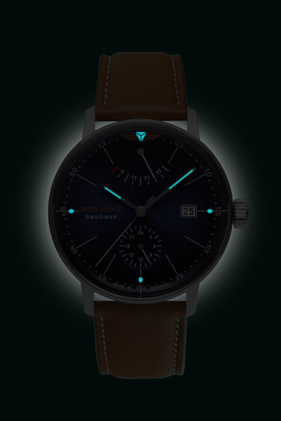IRON ANNIE 5060-3 Herren Uhr Armbanduhr Automatik Edelstahl Leder