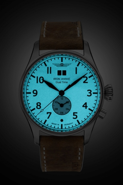 Iron Annie 5140-5 Flight Controll Quarz Dual Time Herrenuhr 42mm