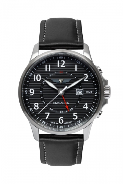 Iron Annie 5840-2 Wellblech Quatz GMT Herrenuhr 42mm