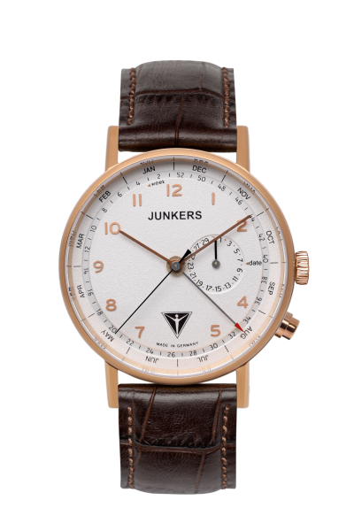 JUNKERS 6736-4 Eisvogel F13 Herren Armband Leder Armbanduhr Uhren
